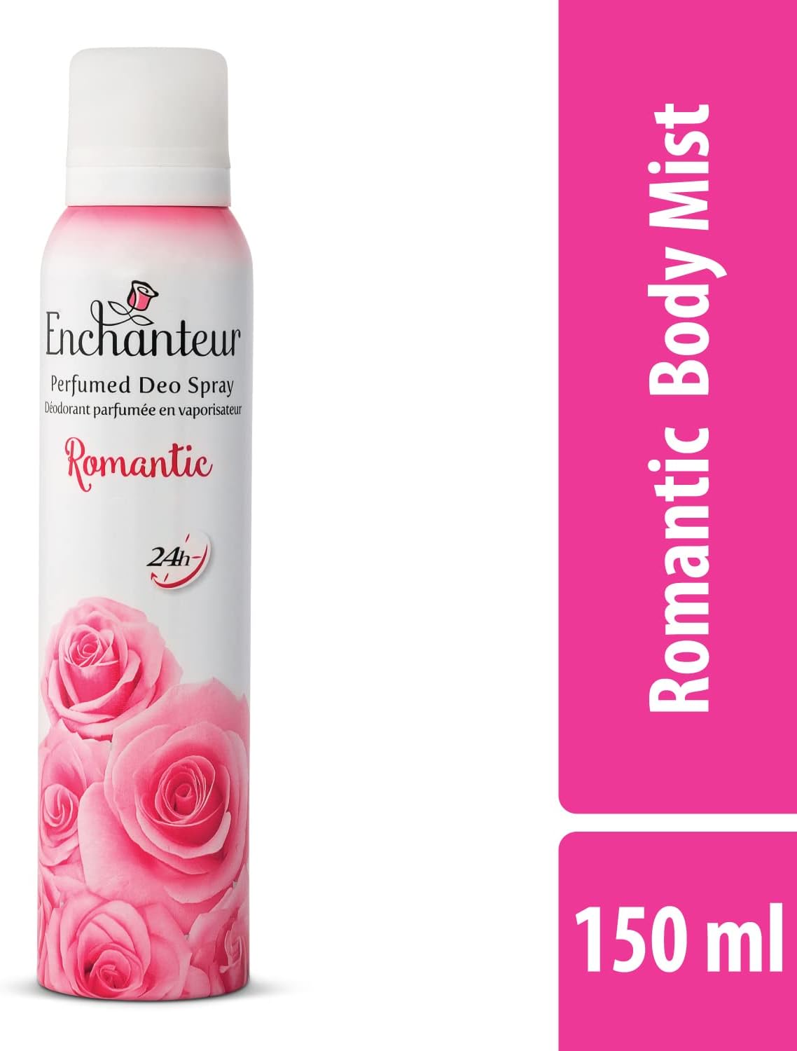 Enchanteur Romantic Perfumed Deo Spray 150ml | Floral Fragrance & Odor Protection