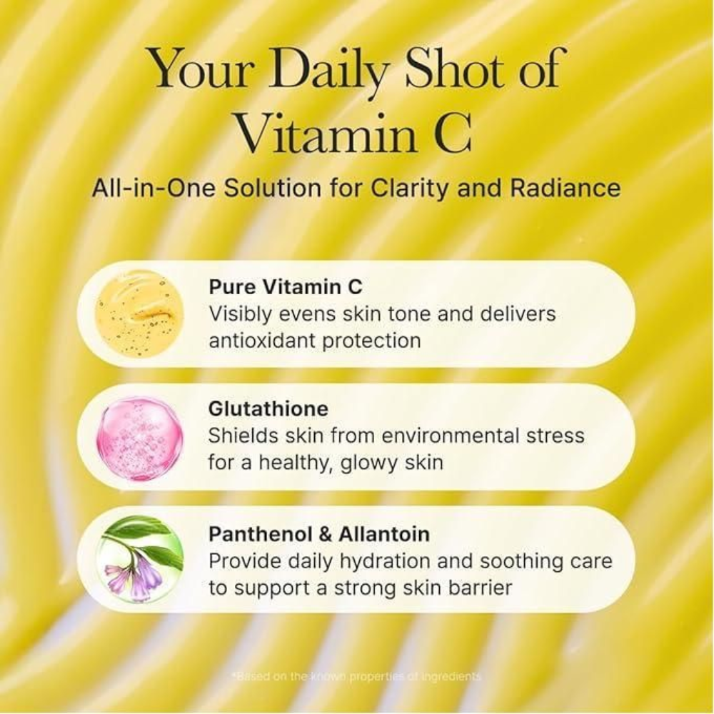 Arencia Vitamin C Booster Shot 30ml | Vitamin C Face & Eye Moisturizer for Radiant Skin