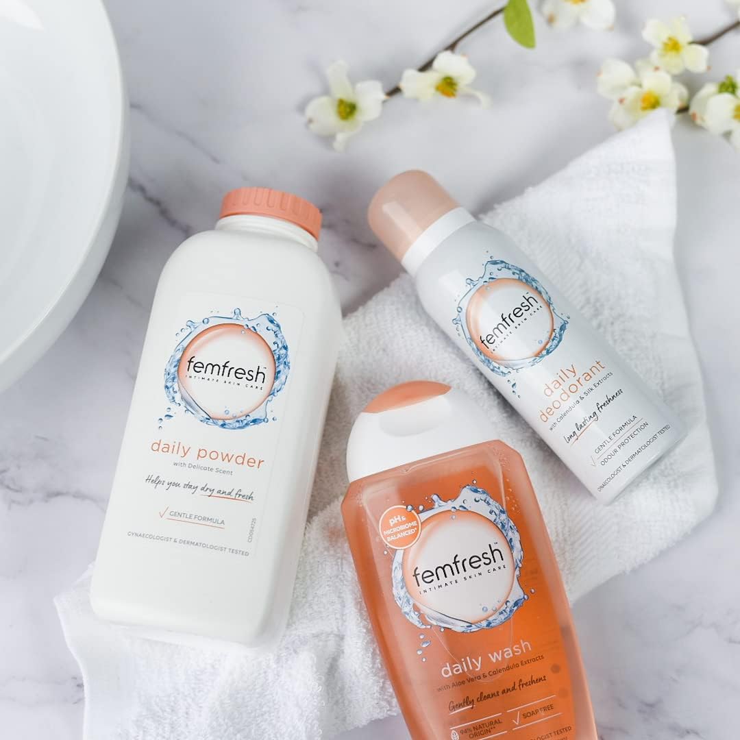 مزيل عرق منعش للعناية اليومية بالمناطق الحساسة من فيم فريش، شفاف 125 مل