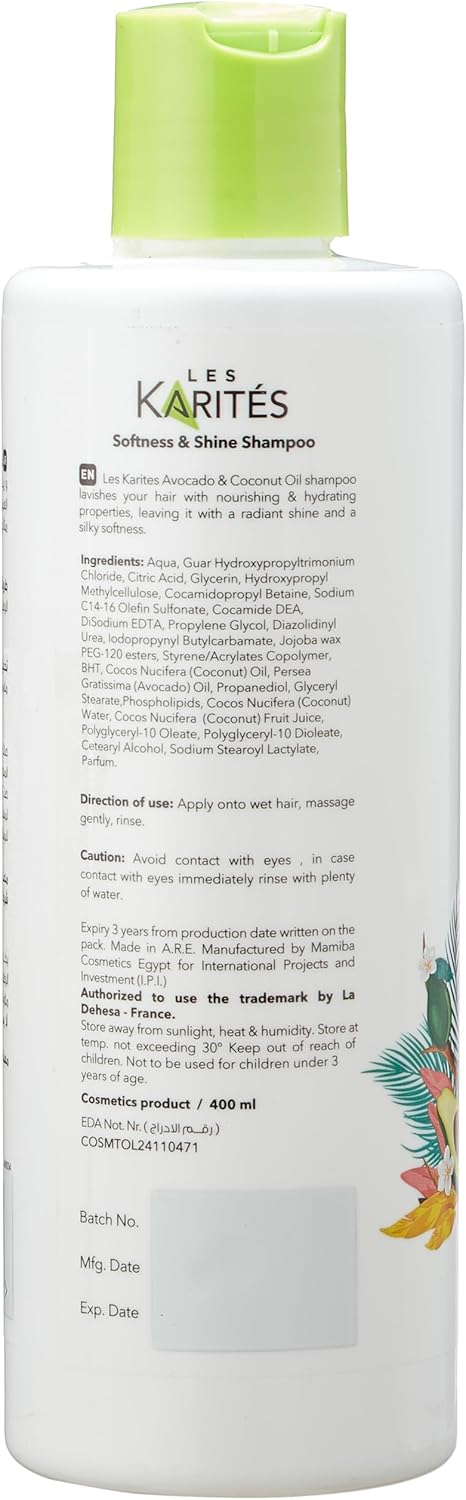 Karites Avocado and Coconut Oil Shampoo 400 ml