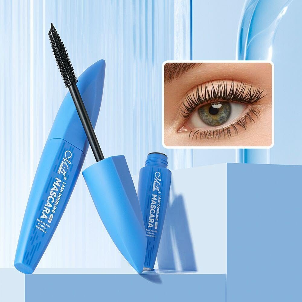M.N New Lash Doubling Mascara Pro in 8.5ml, black makeup mascara with a sleek brush for voluminous lashes