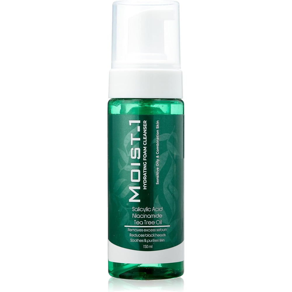 Moist-1 Hydrating Foam Cleanser with Salicylic Acid & Tea Tree Oil - 150 ml