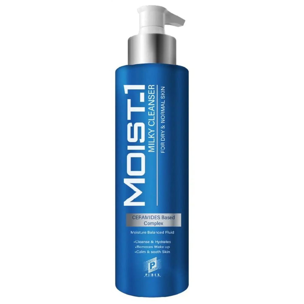 Moist-1 Hydrating Milky Facial Cleanser For Dry & Normal Skin 200ml