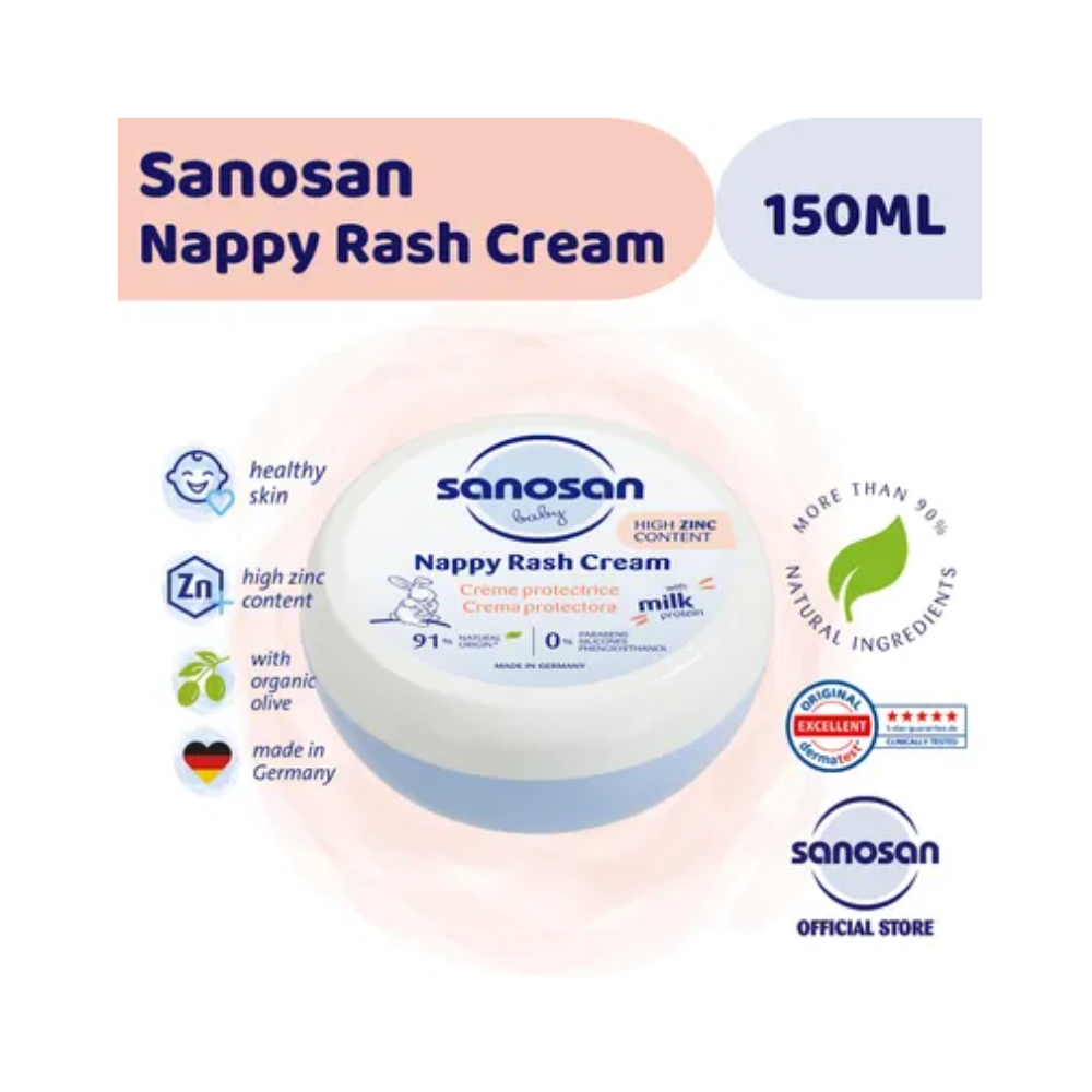 Sanosan nappy rash cream 150ml - belamoon