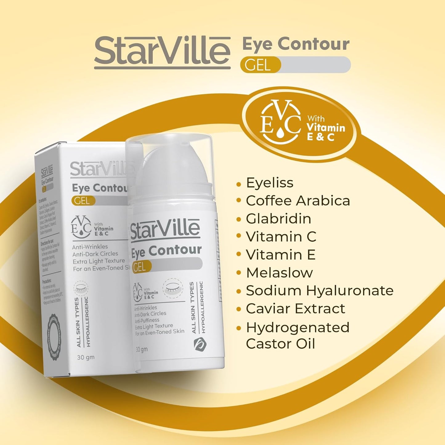 Starville eye contour gel 30 gm