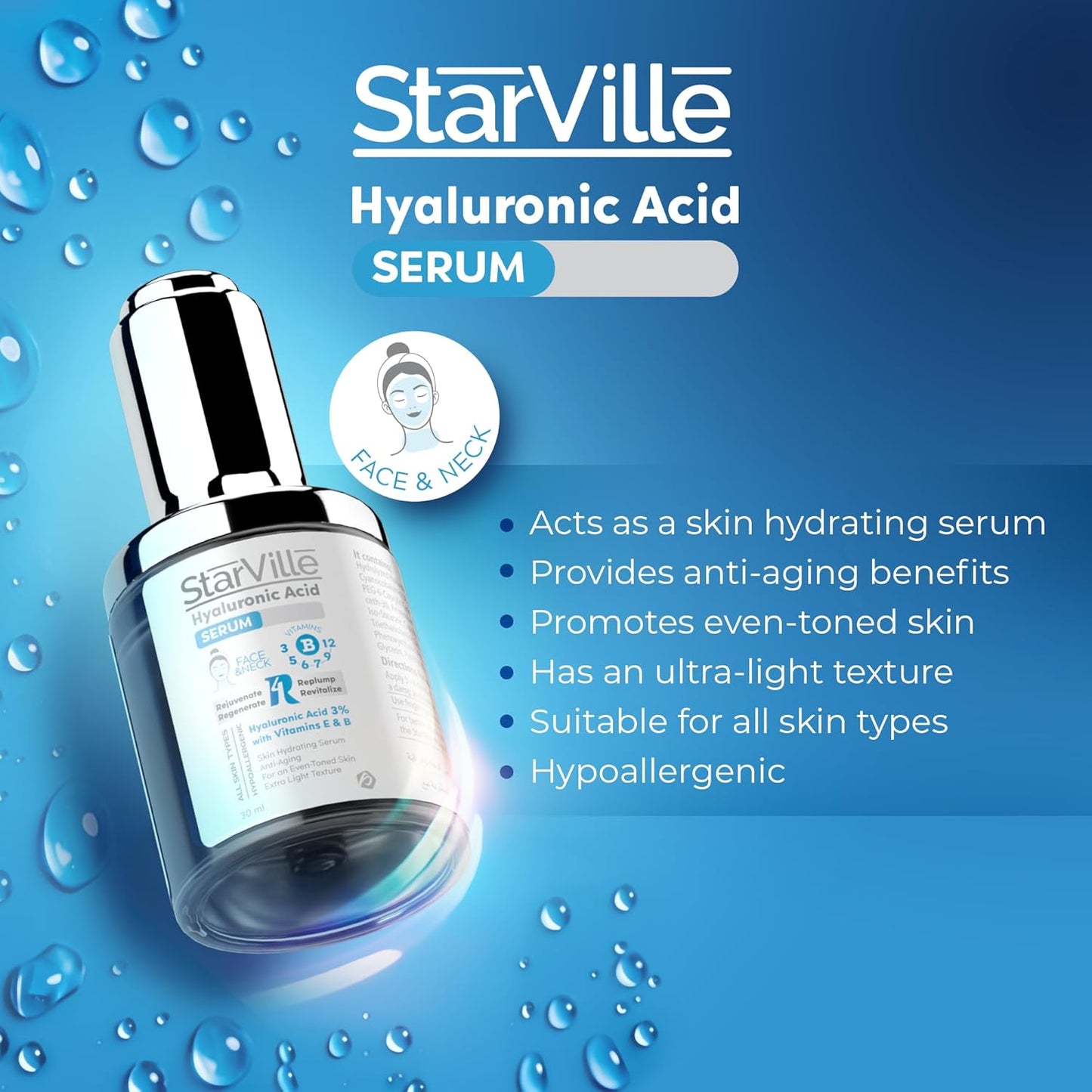 Starville Hyaluronic Acid Serum 30ml