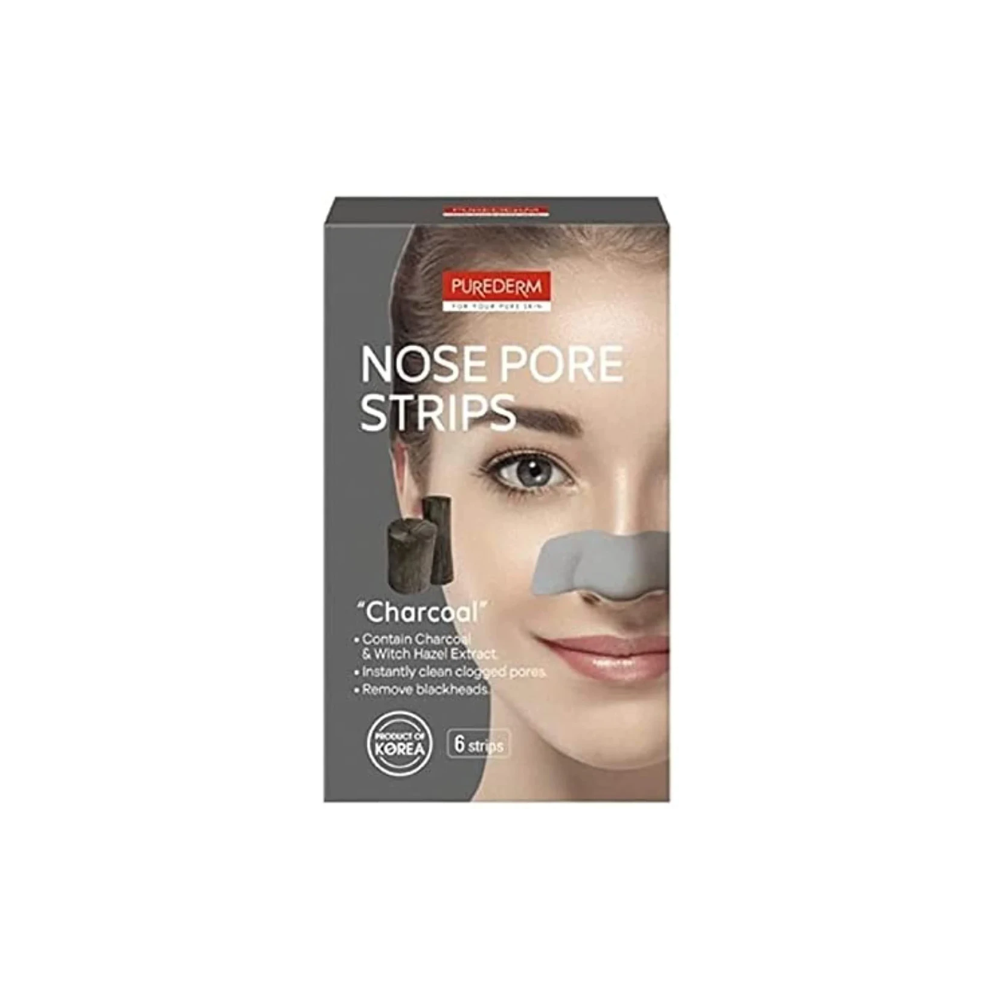 Purederm nose pore strips charcoal 6 strips