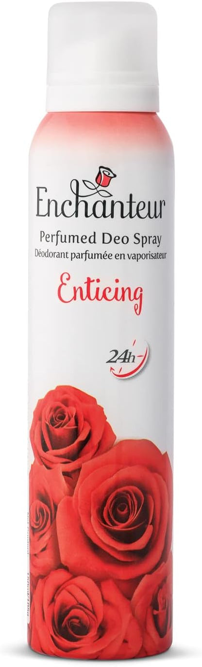 Enchanteur Enticing Perfumed Deo Spray 150ml | Floral Fragrance & Odor Protection