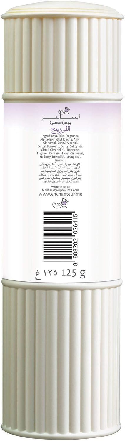 Enchanteur Alluring Perfumed Talc 125g | Fragrant Body Powder