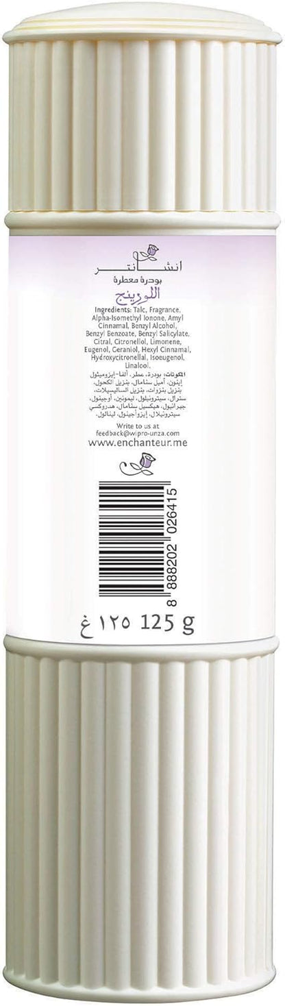 Enchanteur Alluring Perfumed Talc 125g | Fragrant Body Powder