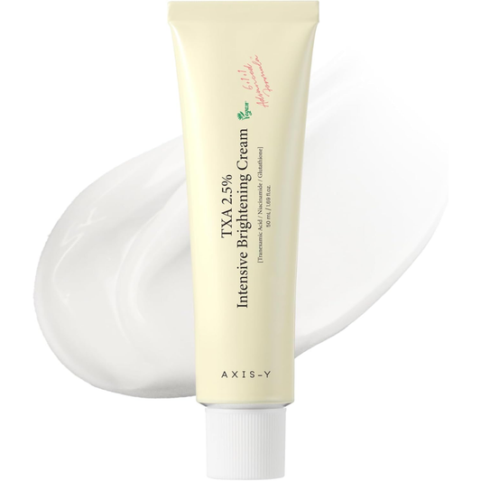 AXIS-Y TXA 2.5% Intensive Brightening Cream - Tranexamic Acid, Niacinamide & Glutathione for Hyperpigmentation & Dark Spot Concealer - Vegan Korean Skin Care Moisturizer Face Cream 50ml