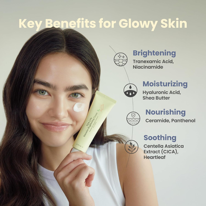 AXIS-Y TXA 2.5% Intensive Brightening Cream - Tranexamic Acid, Niacinamide & Glutathione for Hyperpigmentation & Dark Spot Concealer - Vegan Korean Skin Care Moisturizer Face Cream 50ml