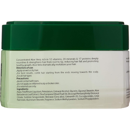Eva Aloe Eva Hair Styling Cream with Aloe Vera, 185g, showing a tub of hair care cream with aloe vera ingredients.