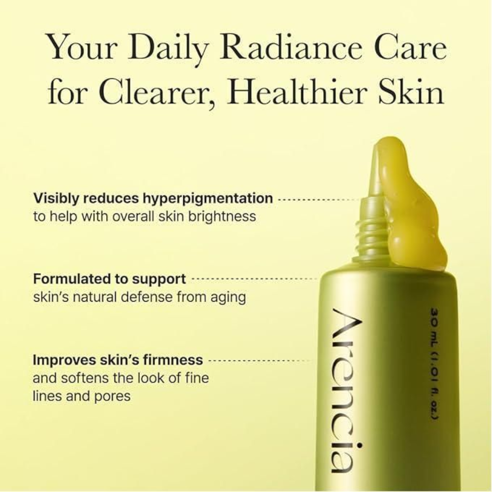 Arencia Vitamin C Booster Shot 30ml | Vitamin C Face & Eye Moisturizer for Radiant Skin
