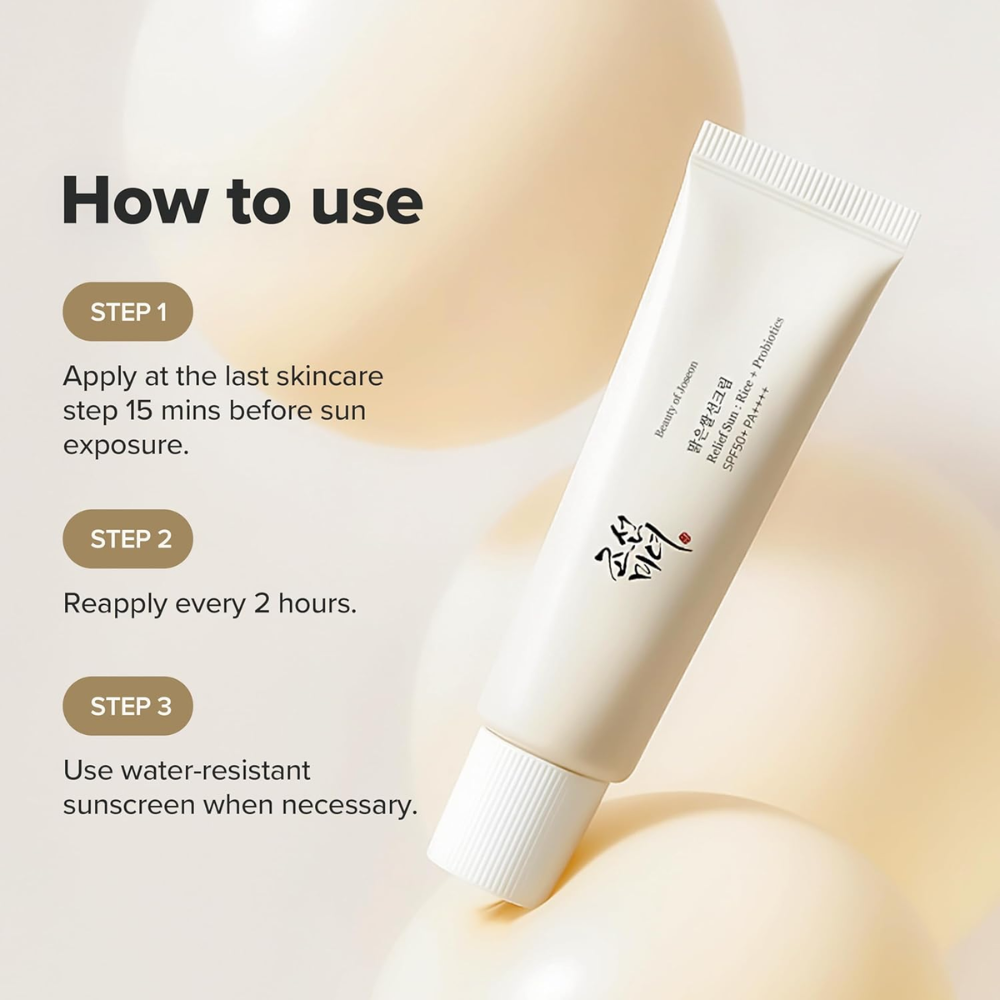 Beauty of Joseon Relief Sun Rice + Probiotics SPF50+ PA- 50ml | Hydrating Face Sunscreen