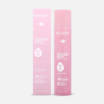Beesline Radiant Bright Underarm Serum Jouri Rose 150ml | Brightening Deodorant Serum