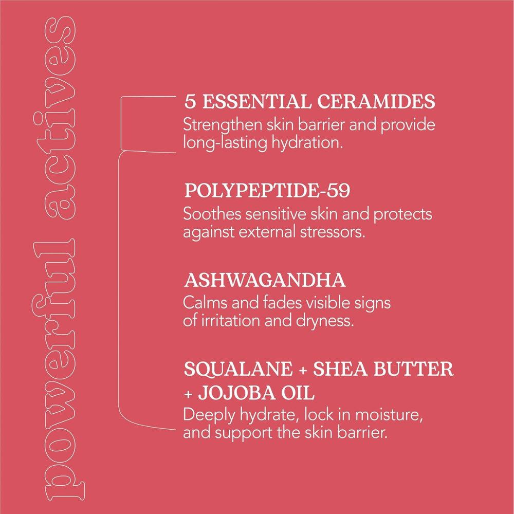 Beesline Adaptogen Barrier Cream 50ml | Ceramide Moisturizer for Dry, Sensitive Skin