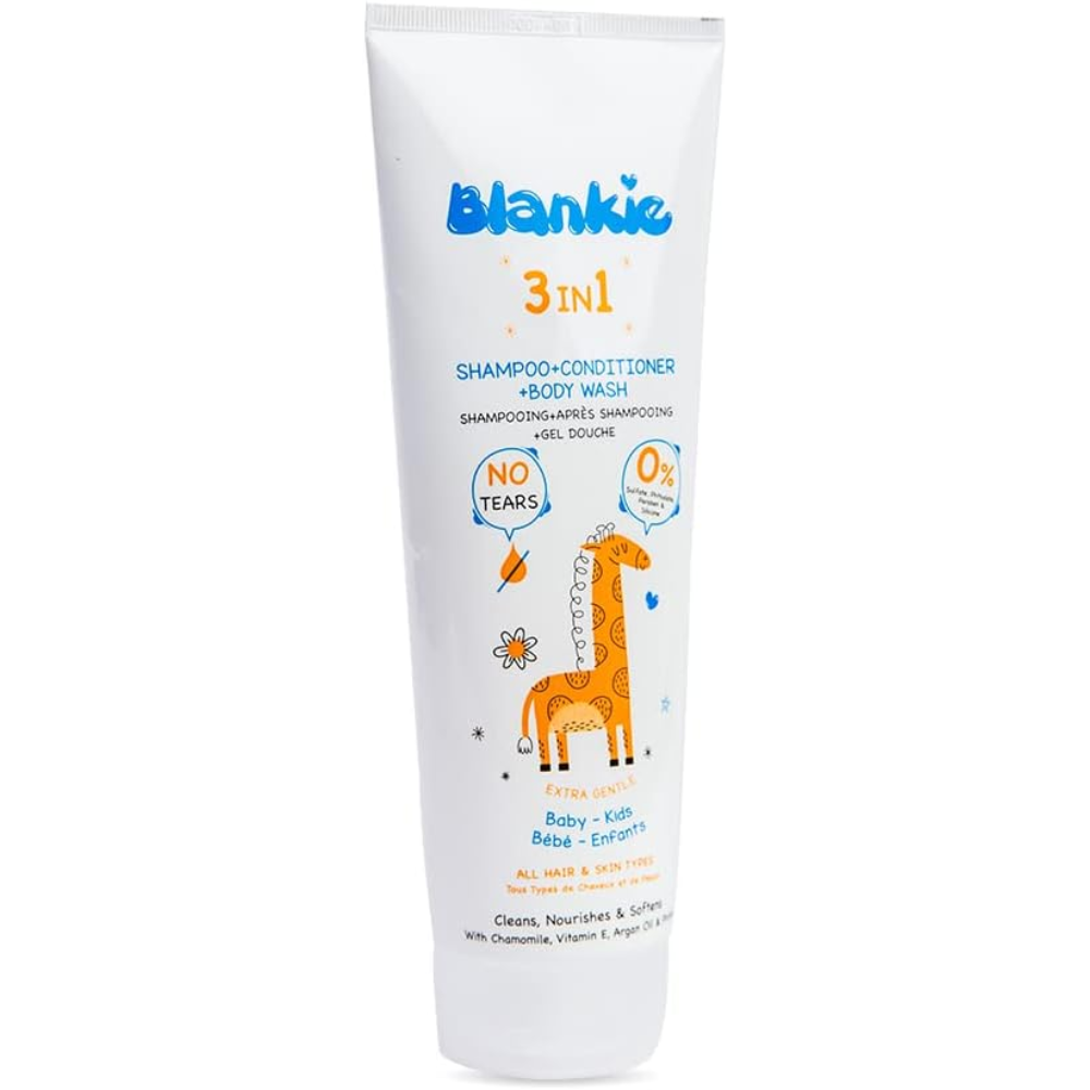 Blankie 3-in-1 Baby Shampoo, Conditioner & Body Wash 250ml | Gentle Baby Wash