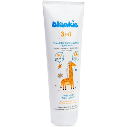 Blankie 3-in-1 Baby Shampoo, Conditioner & Body Wash 250ml | Gentle Baby Wash