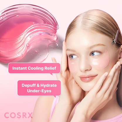 COSRX The Peptide Collagen Hydrogel Eye Patch 60 Patches | Peptide Eye Patches for Hydrated, Radiant Under-Eyes