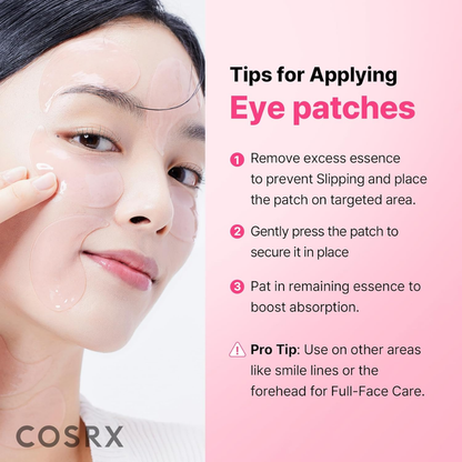 COSRX The Peptide Collagen Hydrogel Eye Patch 60 Patches | Peptide Eye Patches for Hydrated, Radiant Under-Eyes