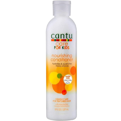 Cantu for Kids nourishing conditioner in 237ml bottle, gentle hair care product for children's hair care routine.