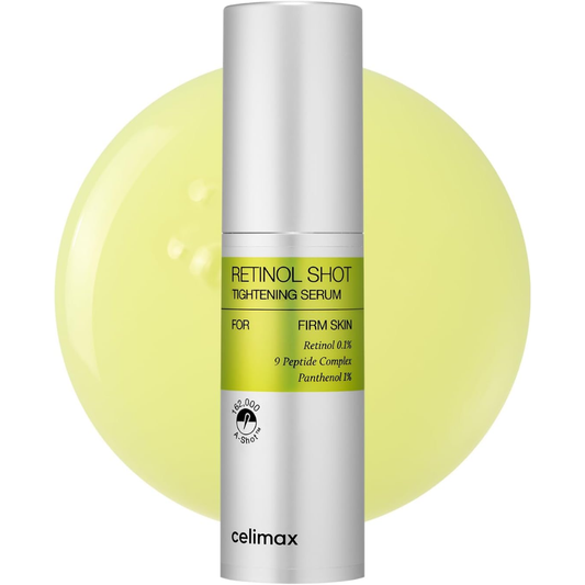 Celimax Retinol Shot Tightening Serum 30ml | 0.1% Retinol Serum with 9 Peptides & Panthenol for Firmer-Looking Skin