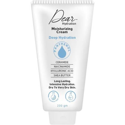 Dear Hydration Moisturizing Cream, a facial care product in a 200g jar, providing deep hydration and soothing skin.