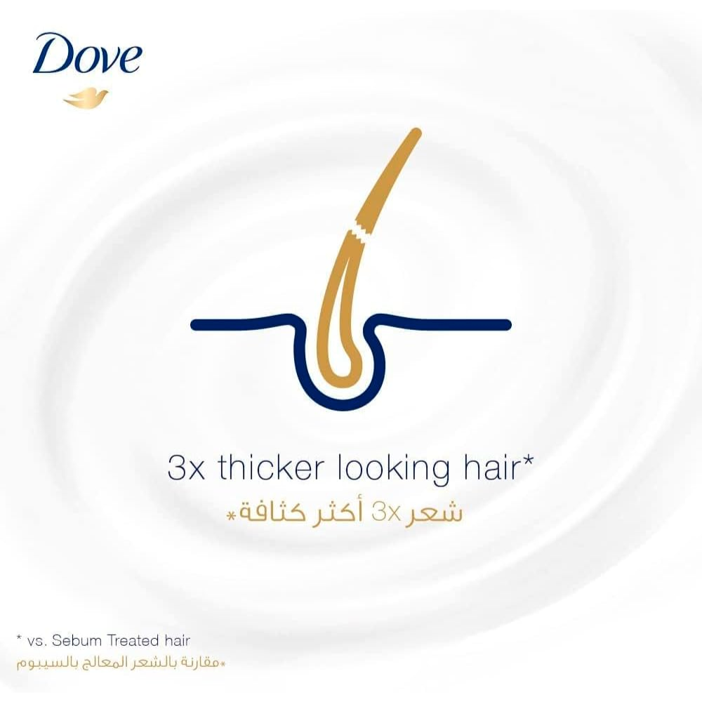 Dove Natural Shampoo Relaxing Ritual with lavender oil and rosemary extract, 600ml bottle for soothing hair care.