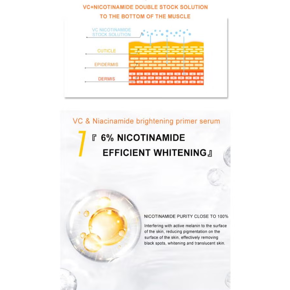 Dr. Rashel niacinamide brightening serum in 100ml bottle, facial care product with clear packaging and dropper applicator.