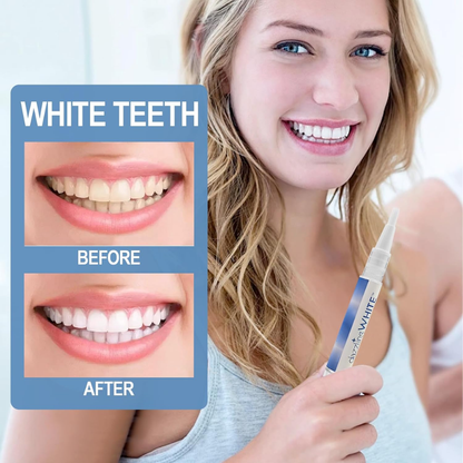 Dazzling White professional teeth whitening pen with white cap and applicator tip, used for dental care and teeth whitening.
