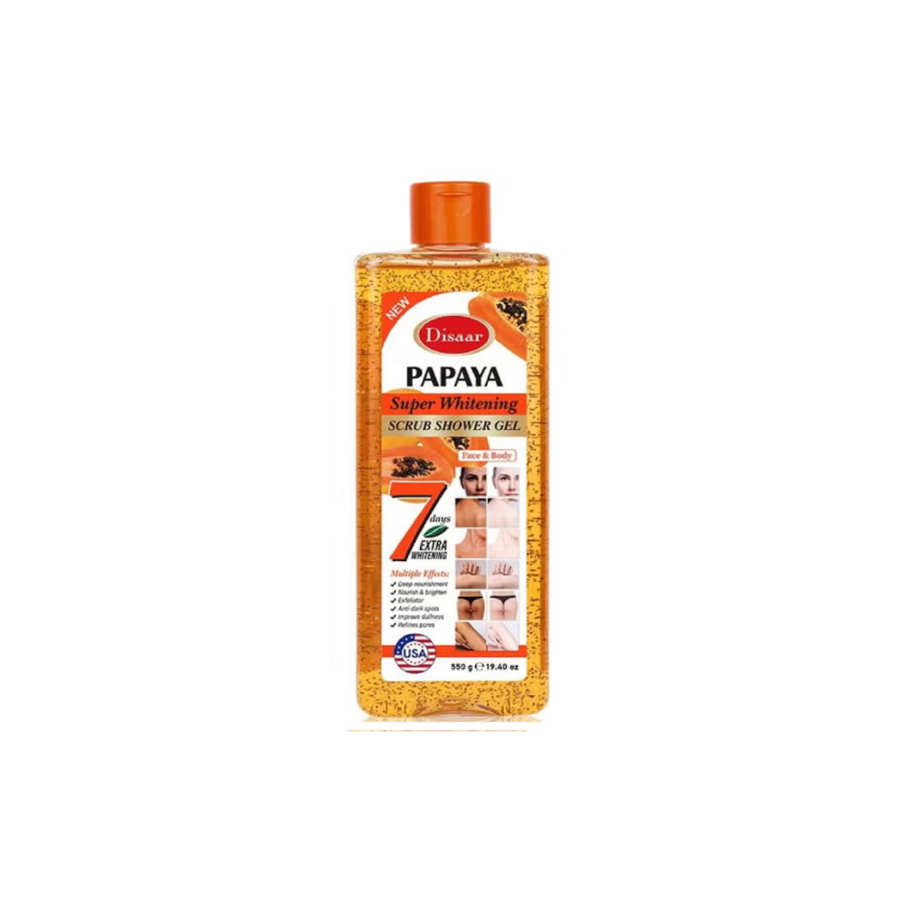 Disaar Papaya Super Whitening Shower Gel 550 g