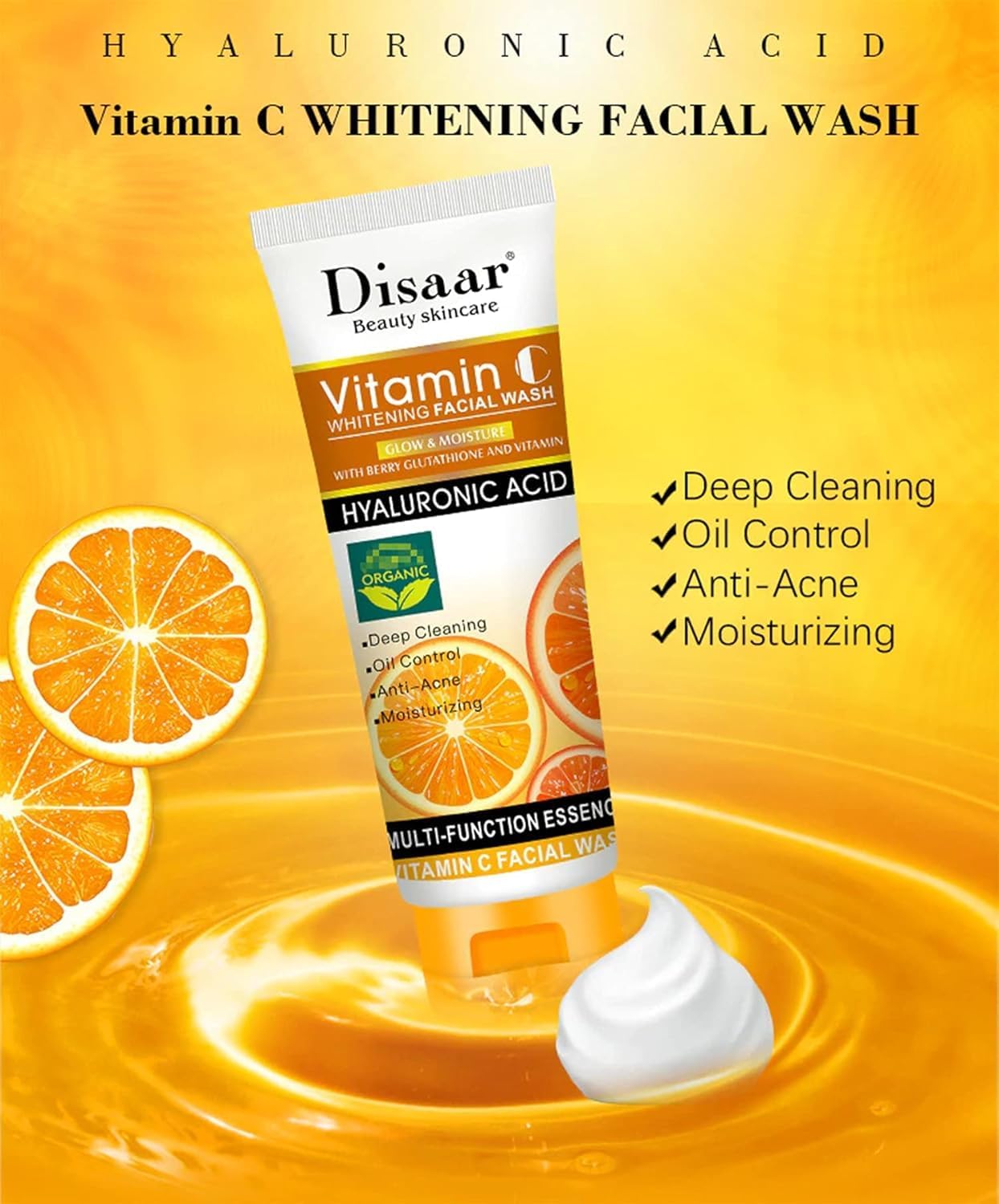Disaar Vitamin C Whitening Facial Wash – 100ml
