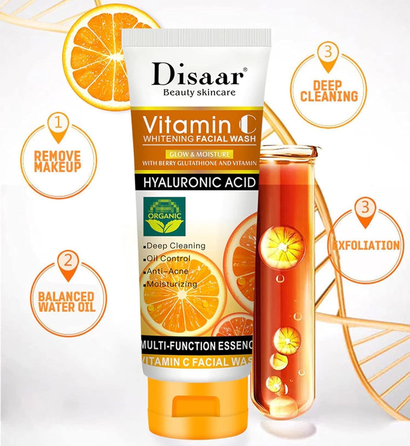Disaar Vitamin C Whitening Facial Wash – 100ml