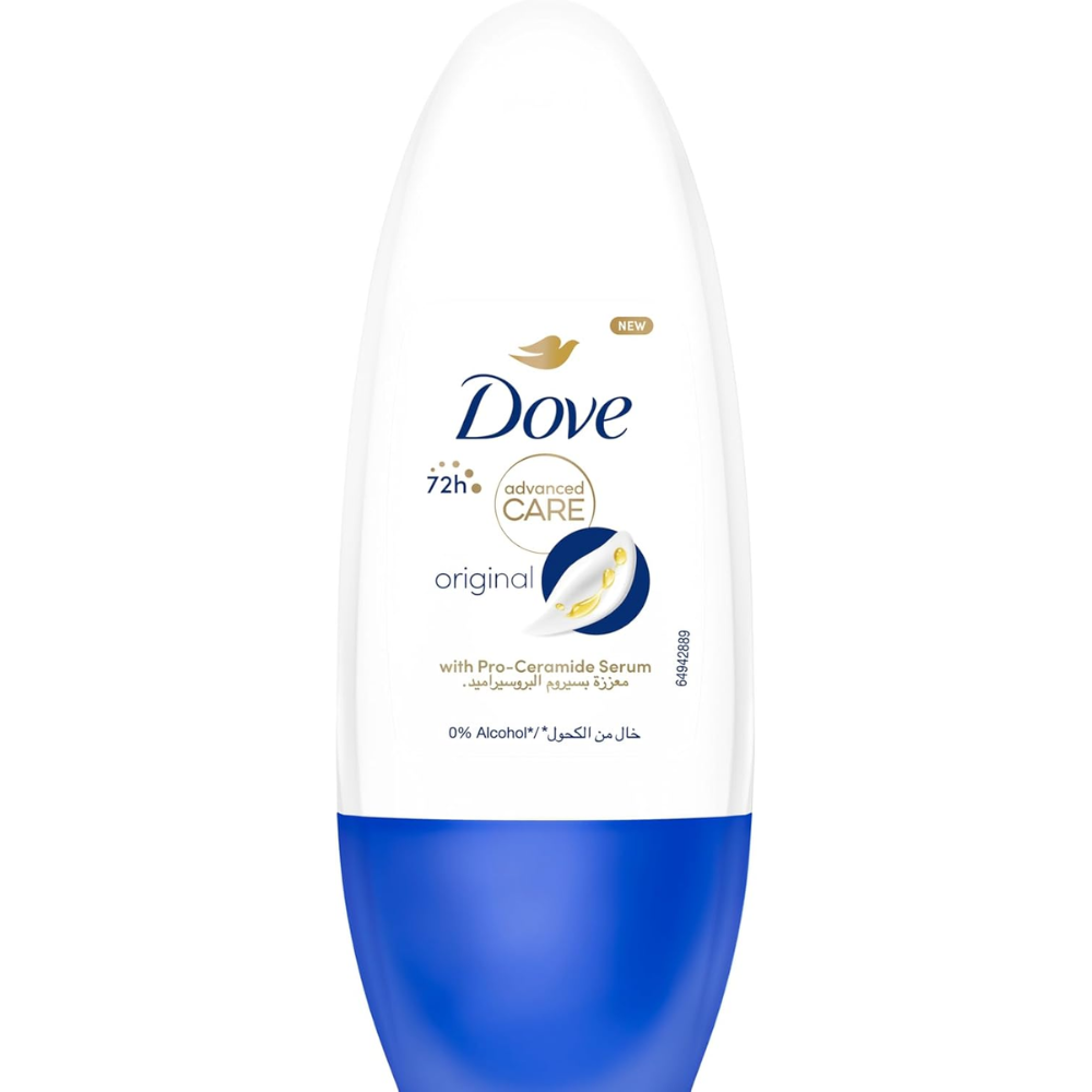 Dove Advanced Care Antiprespirant Deodorant Roll on Original with Pro Ceramide Serum 50ML