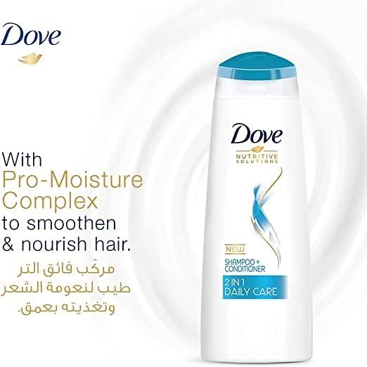 Dove shampoo daily care for dry hair 600 ml