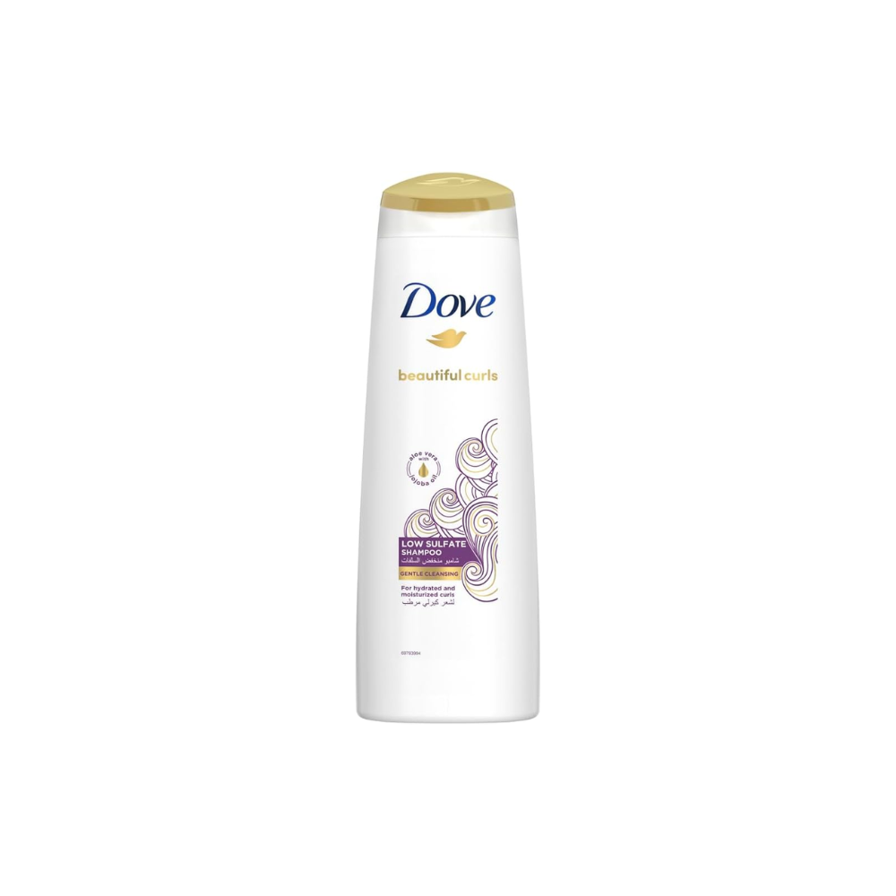 Dove shampoo with aloe vera & jojoba oil, hydrated, healthy curls 350ml