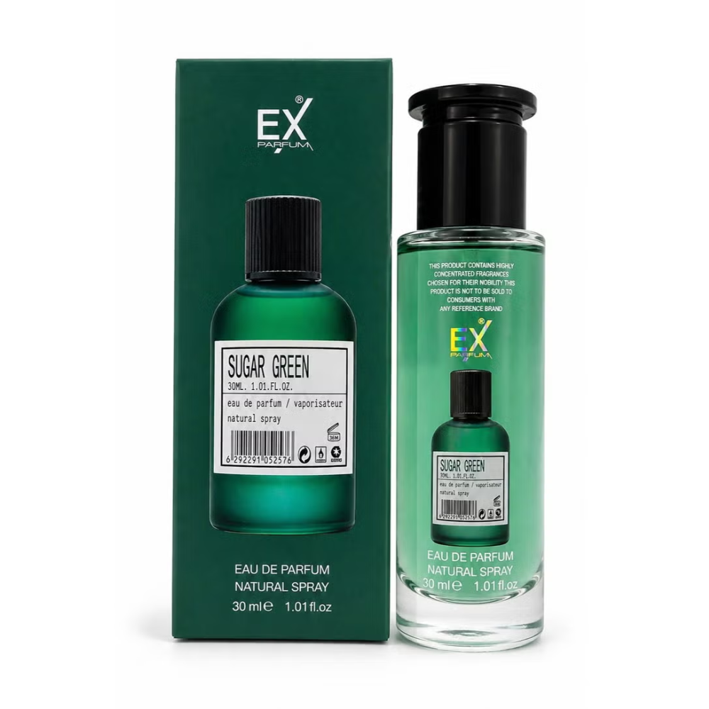 EX Perfum SUGAR GREEN Eau De Parfum For Unisex - 30ml
