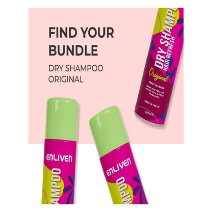 Enliven Dry Shampoo Hair Refresh Original Sweet Blossom 300ml | Instant Oil Control & Fresh Hair