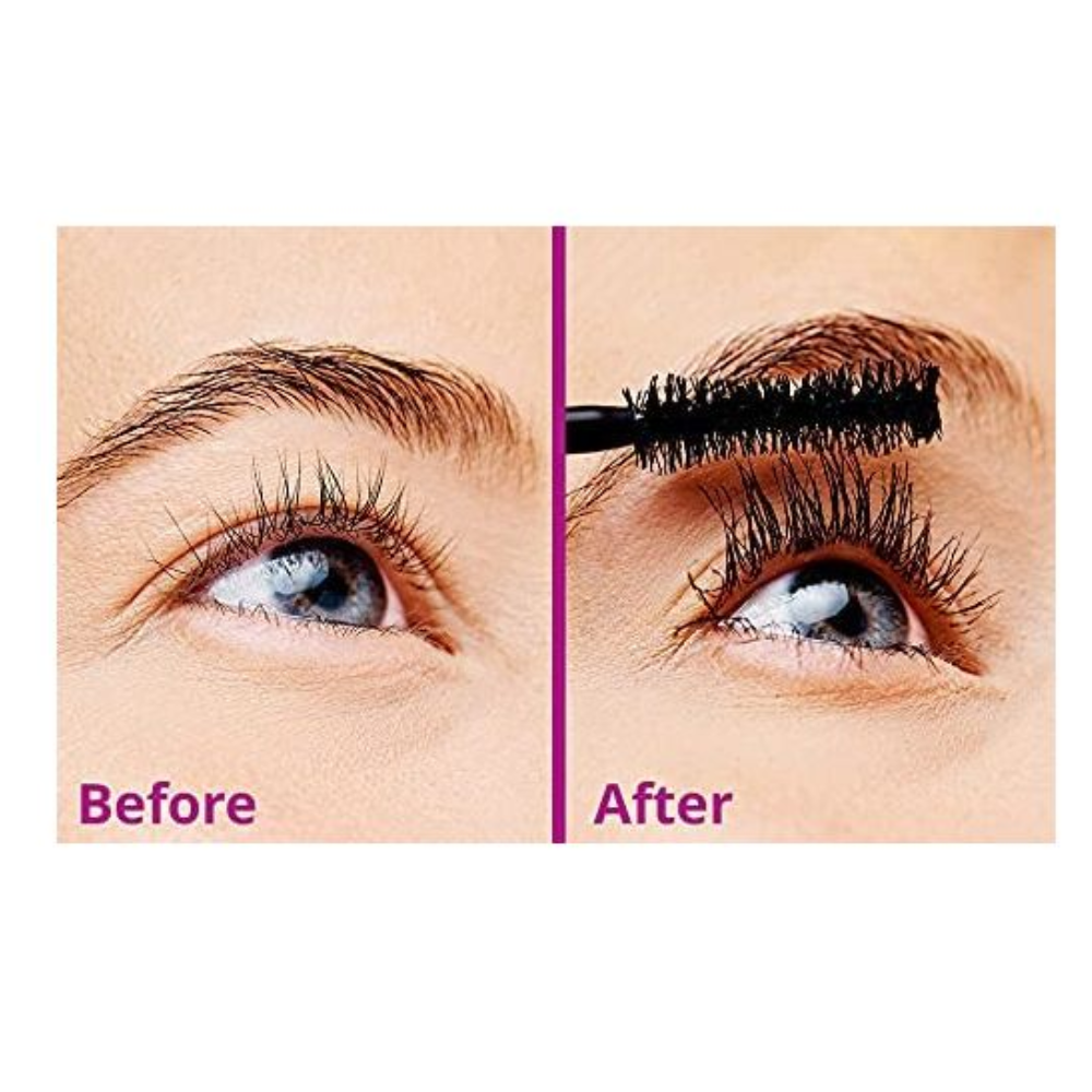 Essence Lash Princess Curl & Volume Mascara in black, 12ml, with a curved brush for volumizing and curling eyelashes.