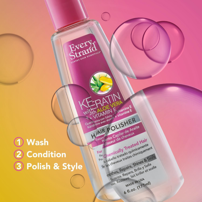Every Strand Hair serum Keratin With Aloe Vera & Vitamin E 177ml
