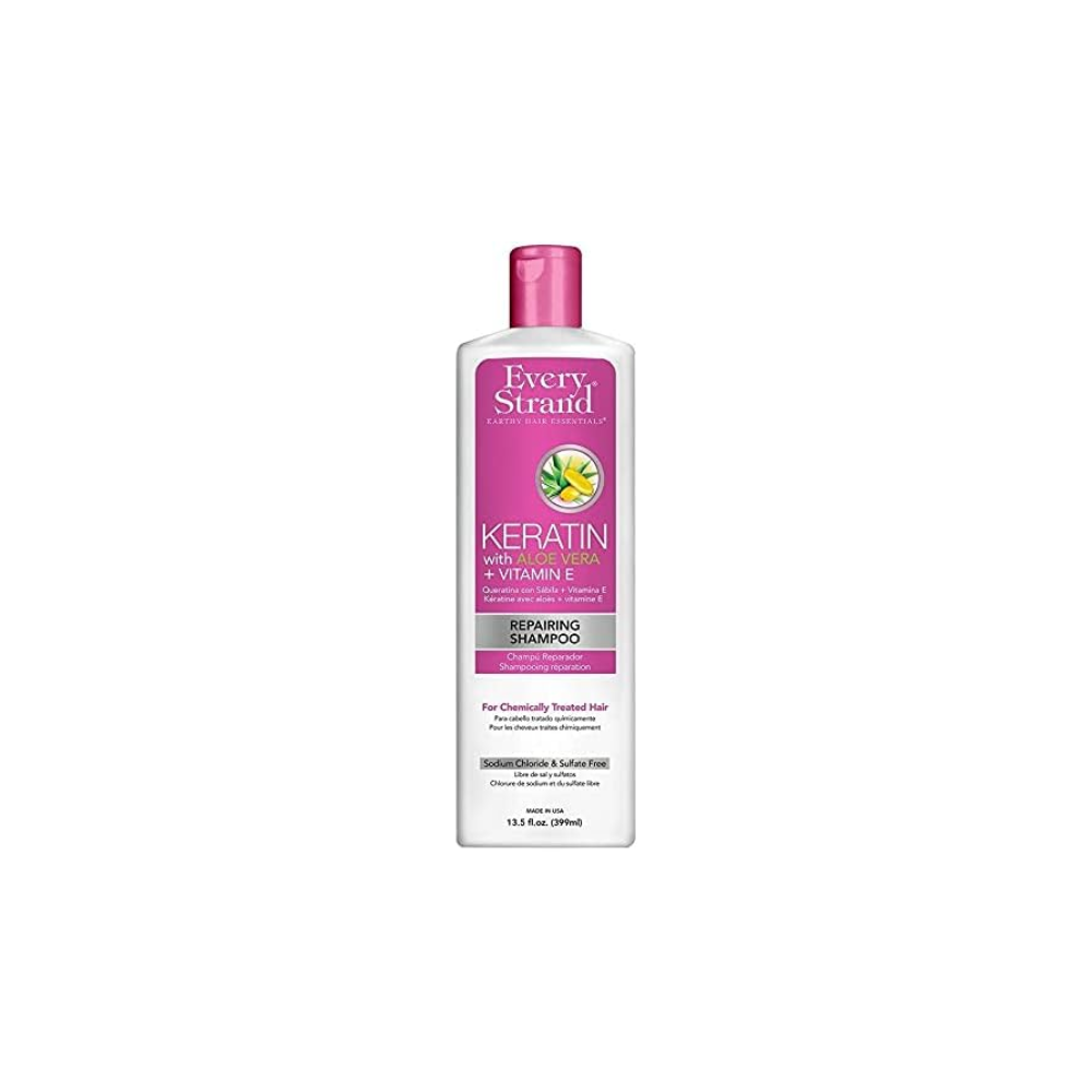 Every Strand Repairing Shampoo Keratin With Aloe Vera & Vitamin E 399 ML - belamoon