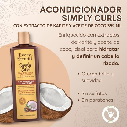 Every Strand Simply Curls Conditioner 399Ml