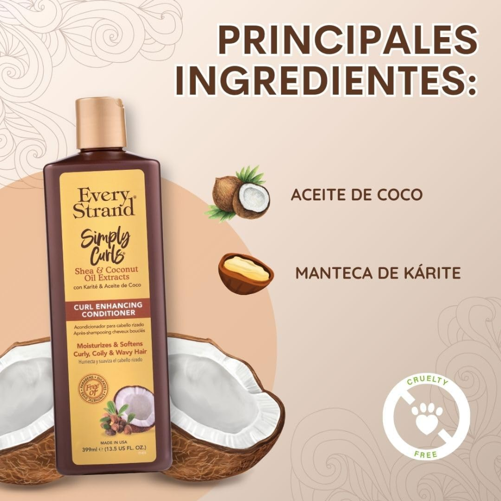 Every Strand Simply Curls Conditioner 399Ml