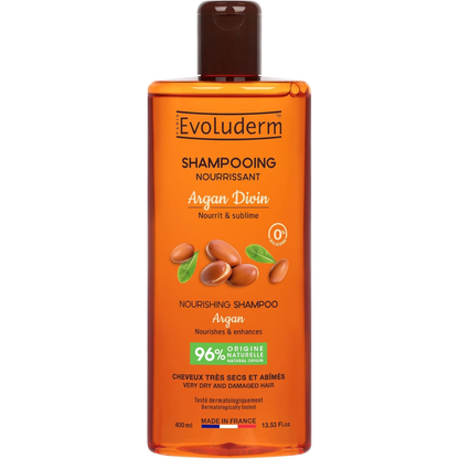 Evoluderm Amande Douce Nourishing Shampoo 400ml | Nourishing Shampoo for Very Dry, Damaged Hair