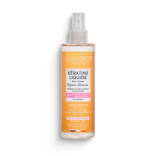 Evoluderm Liquid Keratin Hair Mist 250ml | Leave-In Treatment for Dry, Dull Hair