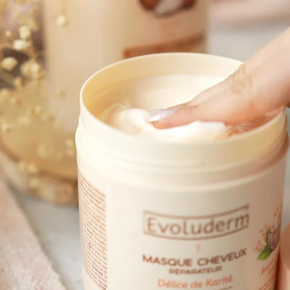 Evoluderm Délice de Karité Repairing Hair Mask 500ml | Nourishing Hair Mask for Long, Delicate Hair