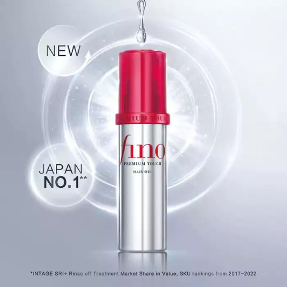 Fino Fino Premium Touch Hair Oil bottle with 70 ml capacity, silky hair care product for nourishing and smoothing hair.