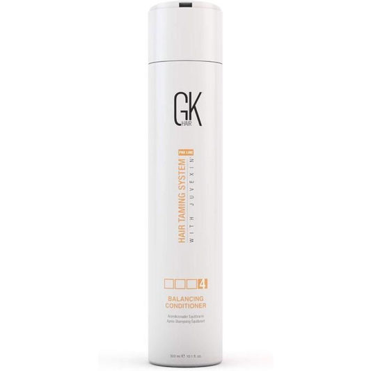 GK Balancing Conditioner 300 ml, hair care product with a white bottle and label, designed to balance and hydrate hair.
