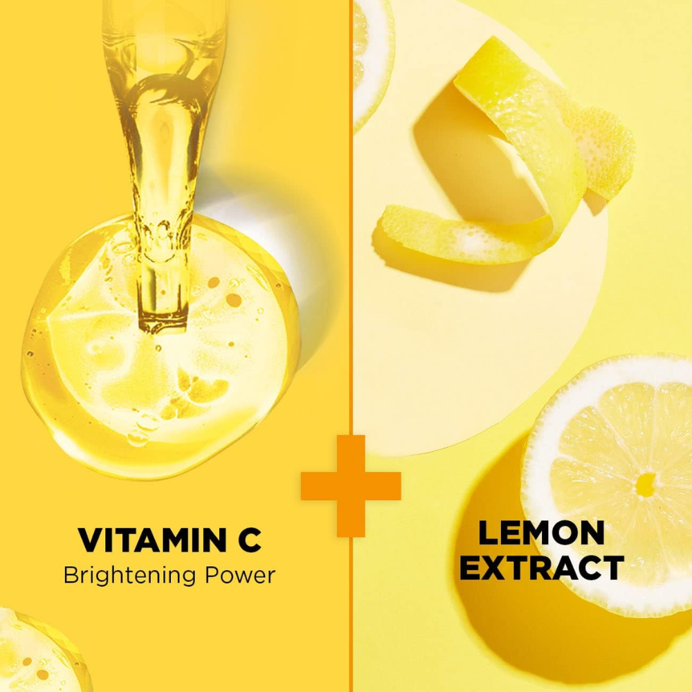 Garnier Fast Bright Vitamin C Daily Scrub in 50ml tube, facial care product with brightening exfoliation and vibrant orange packaging.